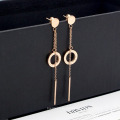 Fashion Jewelry 2020 New Stainless Steel Tassel Roman Alphabet Long Section Shell Earrings Drop Earrings Jewelry For Women